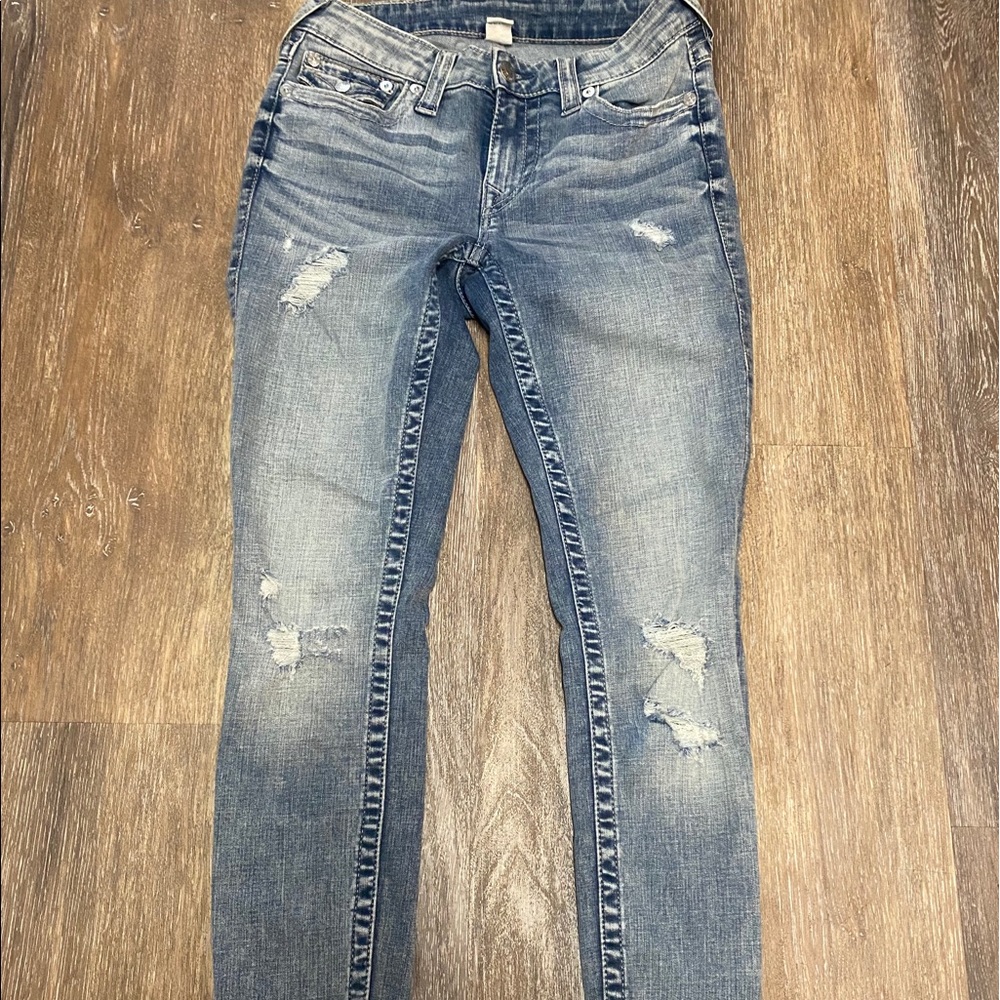 True religion light wash jeans